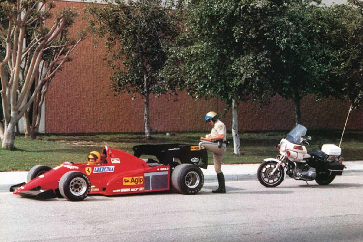 Reliving The Moment:  Highway Patrol meets a Ferrari 126 C2B